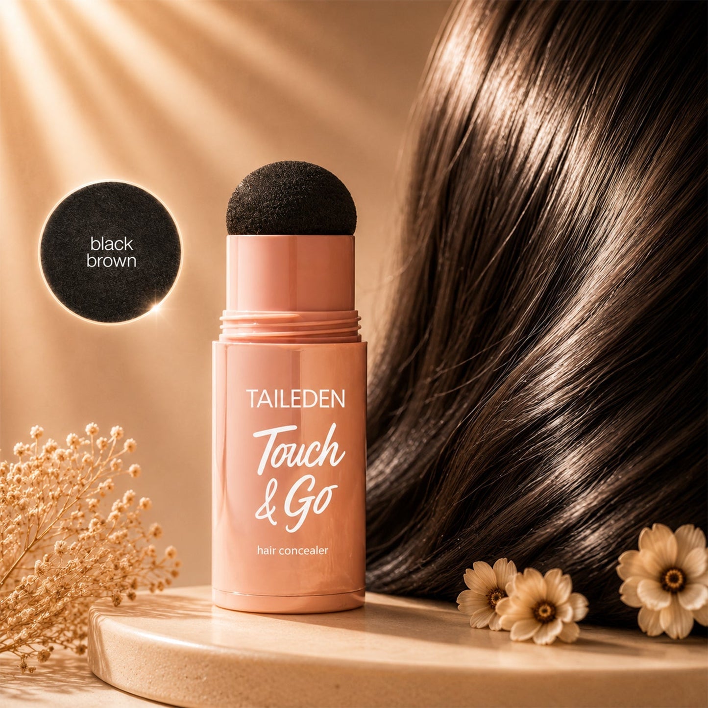 💁‍♀️Touch & Go Hair Concealer Stick Cover Gray Roots, Thin Spots & Hairline Gaps In Seconds