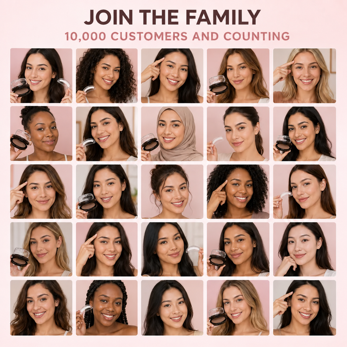 Perfectly Matched Brows in 5 Seconds—The beginner-friendly brow stamp that creates natural, fuller-looking eyebrows - no drawing skills needed.