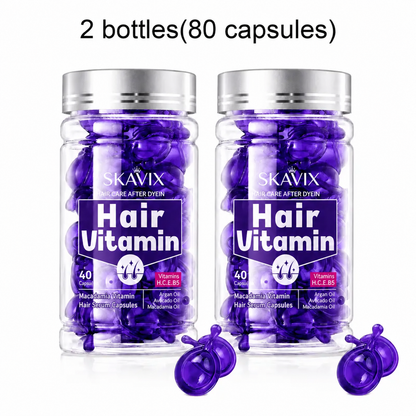 💜 SKAVIX™ Hair Vitamin Capsules – Tame Frizz, Nourish Dry Hair & Boost Shine ✨ | 40 Capsules