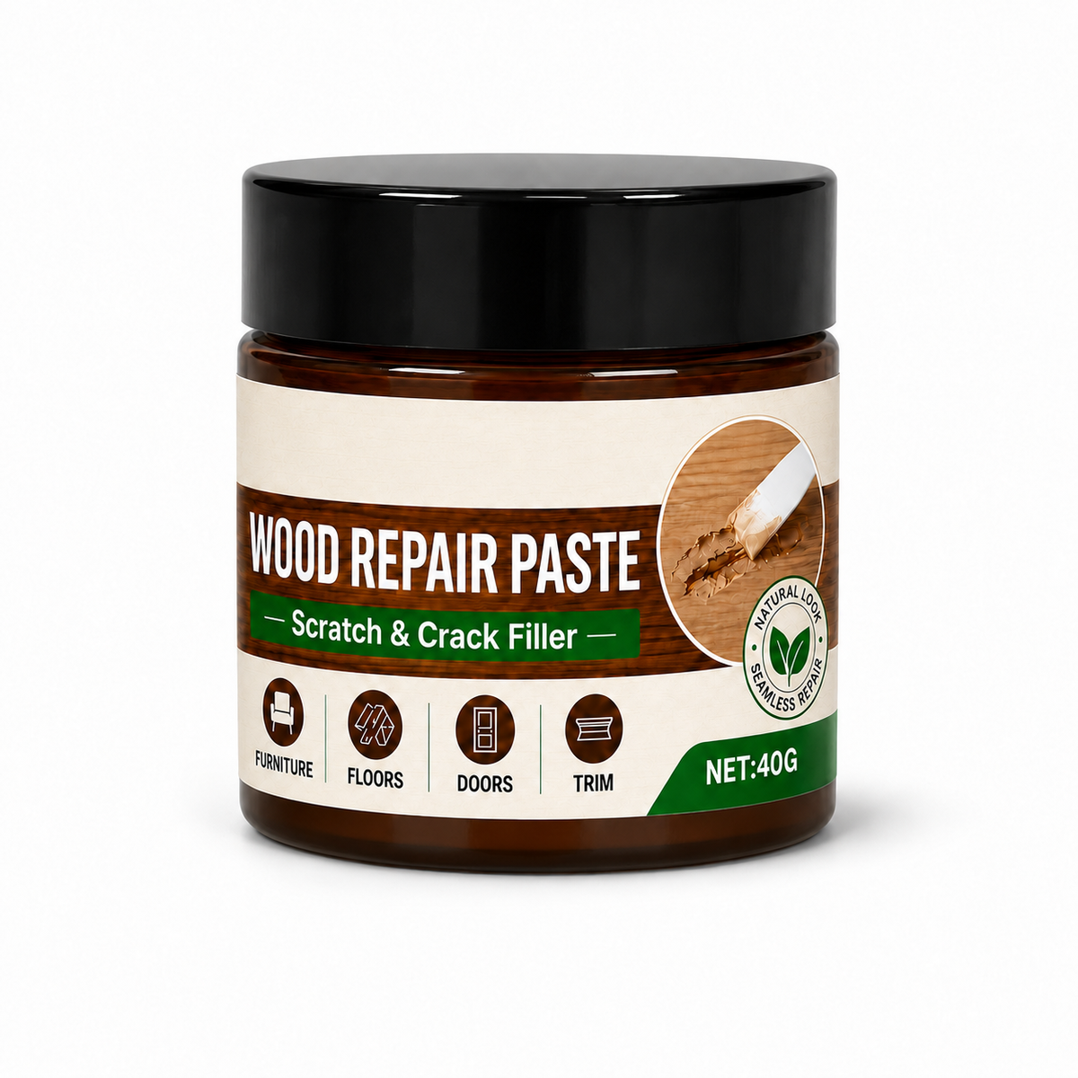 🏠Furniture & Floor Repair Paste – Works on tables, cabinets & wooden floors. Covers scuffs & peeling. No more ugly scratches!