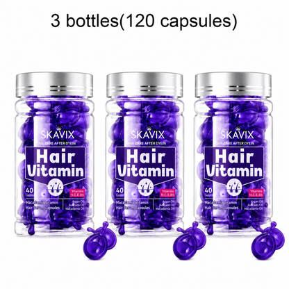 💜 SKAVIX™ Hair Vitamin Capsules – Tame Frizz, Nourish Dry Hair & Boost Shine ✨ | 40 Capsules