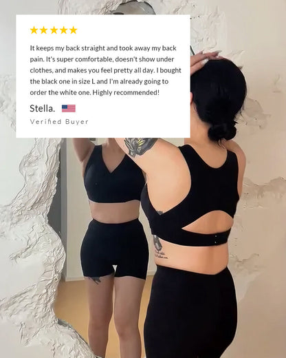 LAST DAY PROMOTION - 50% OFF Front Closure Cross-Back Wireless Posture Bra