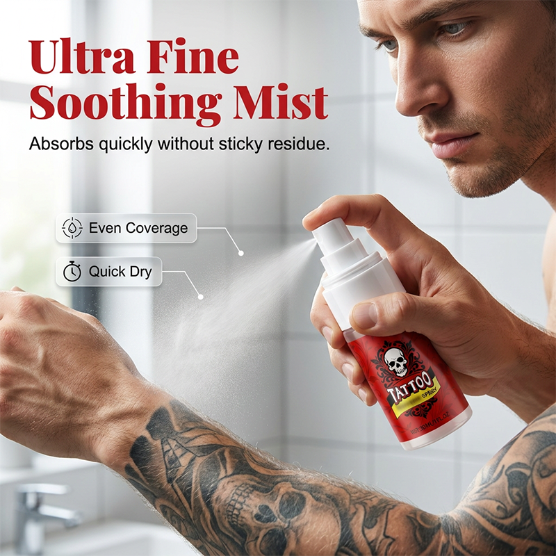 🛡️🖤Tattoo Aftercare Spray – ultra-fine mist, hydrates, revives ink vibrancy