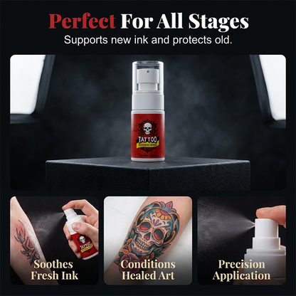 🛡️🖤Tattoo Aftercare Spray – ultra-fine mist, hydrates, revives ink vibrancy