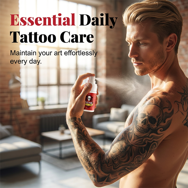 🛡️🖤Tattoo Aftercare Spray – ultra-fine mist, hydrates, revives ink vibrancy