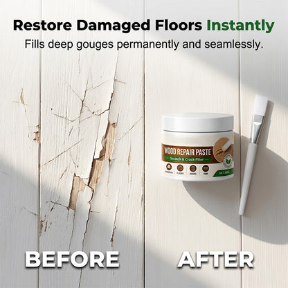 🏠Furniture & Floor Repair Paste – Works on tables, cabinets & wooden floors. Covers scuffs & peeling. No more ugly scratches!